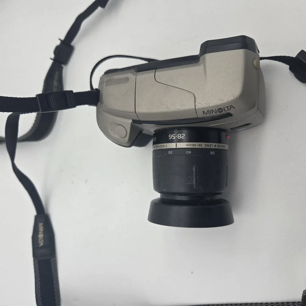 Minolta Vectis S-1 Camera Lens 28-56mm/56-170mm Lot Of 2 W/ Carry Bag - Untested